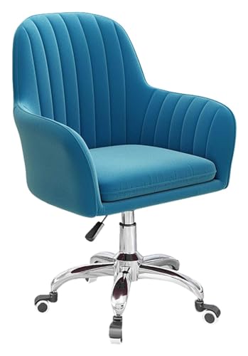 Ergonomischer Drehstuhl mit Armlehne – Samt gepolstert für Home Office – Dunkelgrau von Generisch