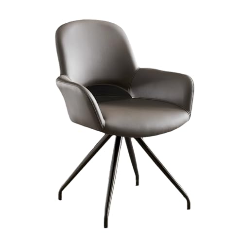 Ergonomischer Drehstuhl mit gepolsterter Rückenlehne und Armlehnen, ideal für Esszimmer, Lounge, Büro und Schminktisch von Generisch