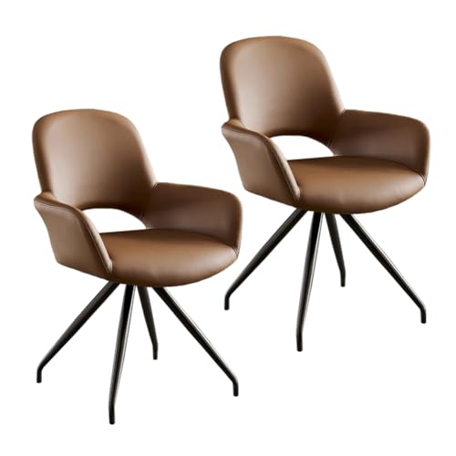 Ergonomischer Drehstuhl mit gepolsterter Rückenlehne und Armlehnen, ideal für Esszimmer, Lounge, Büro und Schminktisch von Generisch
