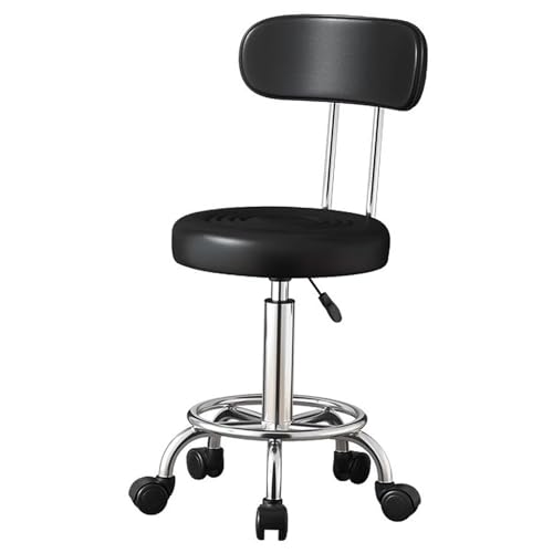 Ergonomischer Entwurfsstuhl, Height Passable Stuhl Drehstuhl mit Rückenlehne und Verstellbarer Fußstütze, mittel zurückgepolstertes Rollinghocker-Task-Stuhl für Home Office Studio Ergonomischer Entwurfsstuhl, Height Passable Stuhl Drehstuhl mit Rückenlehne und Verstellbarer Fußstütze, mittel zurückgepolstertes Rollinghocker-Task-Stuhl für Home Office Studio von Generisch