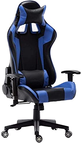 Ergonomischer Gaming Stuhl Bürostuhl Drehstuhl Computerstuhl für Esports Blau Bequem & Stilvolles Design Einstellbare Höhe für Optimale Unterstützung von Generisch