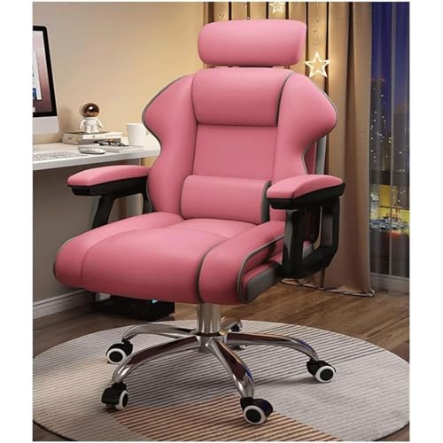 Ergonomischer Gaming-Stuhl mit hoher Rückenlehne, PU-Leder, verstellbarer Büro-Schreibtischstuhl mit Lendenwirbelstütze und Kopfstütze, bequemer Computerstuhl für Zuhause und Büro Ergonomischer Gaming-Stuhl mit hoher Rückenlehne, PU-Leder, verstellbarer Büro-Schreibtischstuhl mit Lendenwirbelstütze und Kopfstütze, bequemer Computerstuhl für Zuhause und Büro von Generisch