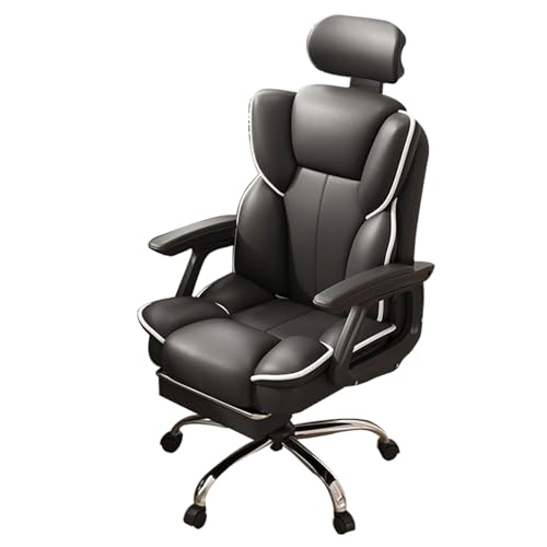 Ergonomischer Gaming-Stuhl mit verstellbarer Fußstütze, Liegestuhl, Dreh- und Hebefunktion, ideal für Spielzimmer und Büros, ausgestattet mit 360° leisen Rädern und hoher Tragfähigkeit Ergonomischer Gaming-Stuhl mit verstellbarer Fußstütze, Liegestuhl, Dreh- und Hebefunktion, ideal für Spielzimmer und Büros, ausgestattet mit 360° leisen Rädern und hoher Tragfähigkeit von Generisch