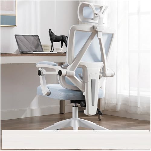 Ergonomischer Gaming-Stuhl mit verstellbarer Lendenwirbelstütze, 130° neigbarer Kopfstütze & einziehbarer Fußstütze, bequemer Netz-Bürostuhl für Studium, Arbeit & Gaming, Wohnzimmer von Generisch