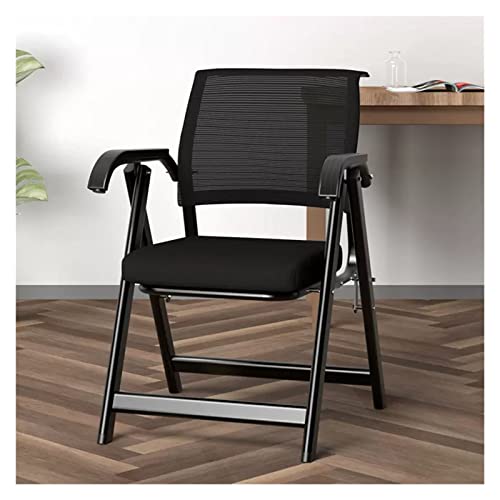 Ergonomischer Klappstuhl Konferenzstuhl mit gepolstertem Sitz, Nesting-Design für Büro und Kirche Wartezimmer, bequemer Tablet-Armlehnstuhl von Generisch