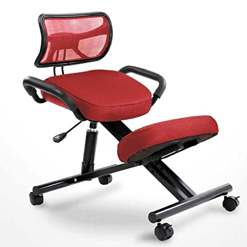 Ergonomischer Kniestuhl mit Rückenlehne und Rollen, Höhe und Winkel verstellbar, Neigungsfunktion für bequemes Sitzen auf dem Schreibtisch Ergonomischer Kniestuhl mit Rückenlehne und Rollen, Höhe und Winkel verstellbar, Neigungsfunktion für bequemes Sitzen auf dem Schreibtisch von Generisch