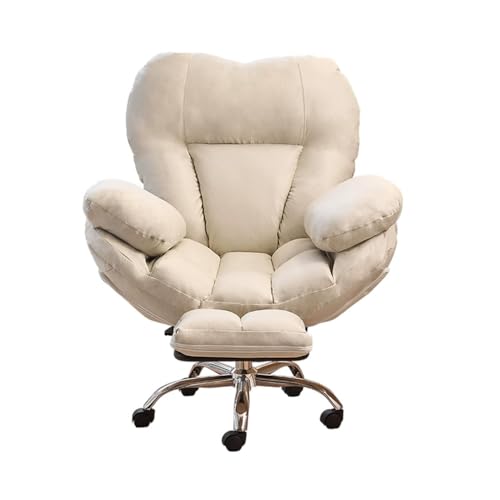 Ergonomischer Lazy Sofa Gaming Stuhl - Moderner Liegestuhl mit Fußstütze für Schlafzimmer, Arbeitszimmer, Wohnzimmer & Spielzimmer - Beige Bürostuhl für ultimativen Komfort Ergonomischer Lazy Sofa Gaming Stuhl - Moderner Liegestuhl mit Fußstütze für Schlafzimmer, Arbeitszimmer, Wohnzimmer & Spielzimmer - Beige Bürostuhl für ultimativen Komfort von Generisch