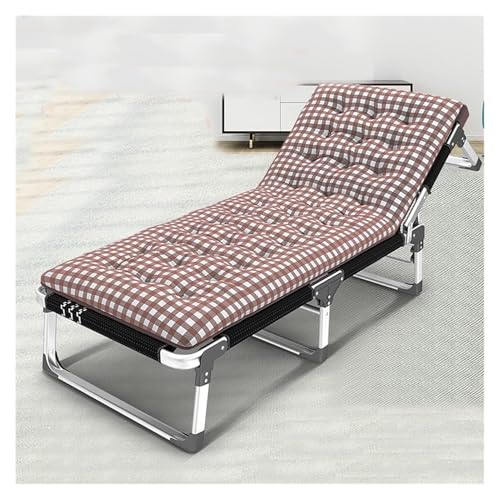 Ergonomischer Loungesessel – leicht, zusammenklappbar, mit Metallrahmen, verstellbares Design für den Außenbereich, Pool, Strand, Hof und Balkon von Generisch