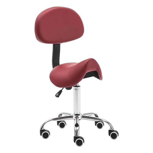 Ergonomischer Rollsattelhocker mit hydraulischer Hebebühne und Rückenlehne, ideal für Friseursalons, Massagetherapie und Heimbüro Ergonomischer Rollsattelhocker mit hydraulischer Hebebühne und Rückenlehne, ideal für Friseursalons, Massagetherapie und Heimbüro von Generisch
