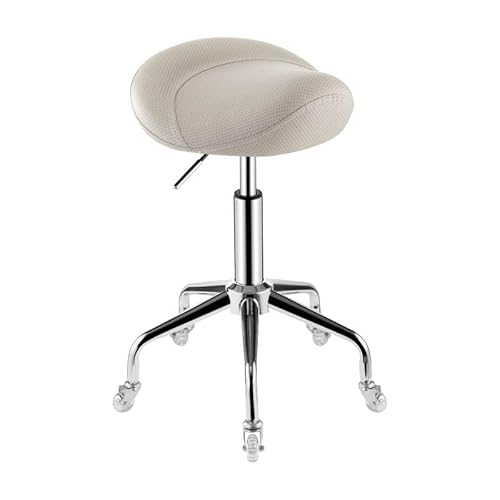 Ergonomischer Rollsattelhocker mit verstellbarem hydraulischem Sitz und Rollen für bequemen Innen- und Außenbereich von Generisch