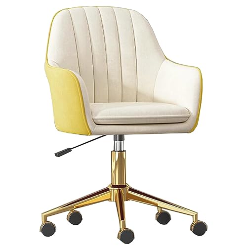 Ergonomischer Samt-Gaming-Stuhl, gepolsterter Bürosessel für Zuhause, Schlafzimmer und Büro, stilvoller weißer Computer-Schreibtischstuhl für Komfort und Unterstützung Ergonomischer Samt-Gaming-Stuhl, gepolsterter Bürosessel für Zuhause, Schlafzimmer und Büro, stilvoller weißer Computer-Schreibtischstuhl für Komfort und Unterstützung von Generisch