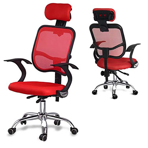 Ergonomischer Schreibtischstuhl mit hoher Rückenlehne und Lendenwirbelstütze, verstellbare Kopfstütze, Drehstuhl, Chefsessel, Netz-Computerstuhl für Büro und Gaming von Generisch