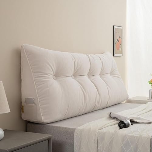 Ergonomisches langes Keil-Rückenkissen für Bett und Sofa, Lendenwirbelstütze, Sitzkissen, dekoratives Lesekissen, Wandkissen für Komfort und Stil, 100 x 50 x 20 cm Ergonomisches langes Keil-Rückenkissen für Bett und Sofa, Lendenwirbelstütze, Sitzkissen, dekoratives Lesekissen, Wandkissen für Komfort und Stil, 100 x 50 x 20 cm von Generisch