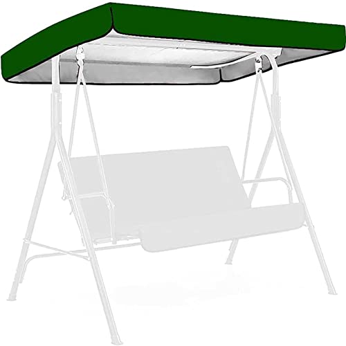 Ersatz-Baldachin für 3-Sitzer, Terrassenschaukel, wasserdicht und UV-beständig, für den Außenbereich, Garten, Schaukel, langlebiger Schatten für Hollywood-Stil-Schaukelstuhl von Generisch