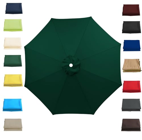 Ersatz-Baldachin für 6/8 Rippen, Terrassenschirm, 3,0 m x 2,7 m, wasserdicht, UV-Schutz, Stoff, Polyester, Gartenschirm-Abdeckung, einfache Installation, Outdoor-Regenschirm-Ersatz von Generisch