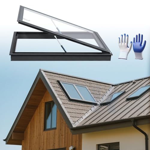 Ersatz-Dachfenster mit doppellagigem gehärtetem Glas, hochversiegelt für verbesserte Isolierung, ideal für Dachböden, Sonnenräume und Keller Ersatz-Dachfenster mit doppellagigem gehärtetem Glas, hochversiegelt für verbesserte Isolierung, ideal für Dachböden, Sonnenräume und Keller von Generisch