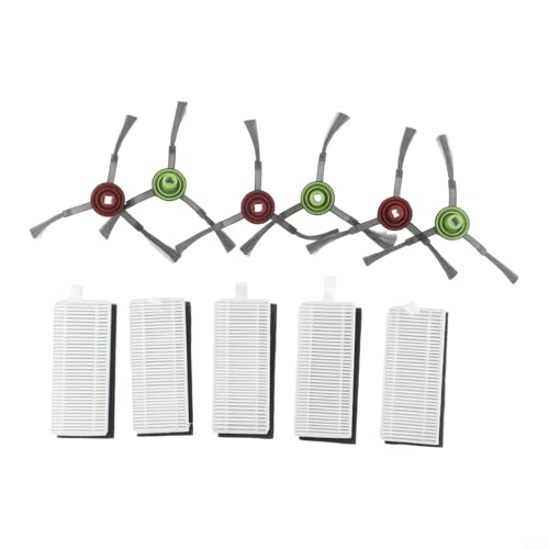 Ersatz-Filter-Seitenbürsten-Wischmopp-Pad-Set für Cecotec für Conga For Pet Max für X-Treme Roboter-Staubsaugerteile zum Entfernen von Staub, Schmutz und Schmutz (B) von Generisch