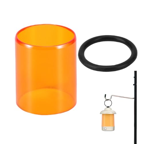 Ersatz-Lampenschirm, winddicht, bernsteinfarben, multifunktional, tragbar, bernsteinfarbener Lampenschirm für Camping, Wandern, Picknick, Outdoor Ersatz-Lampenschirm, winddicht, bernsteinfarben, multifunktional, tragbar, bernsteinfarbener Lampenschirm für Camping, Wandern, Picknick, Outdoor von Generisch