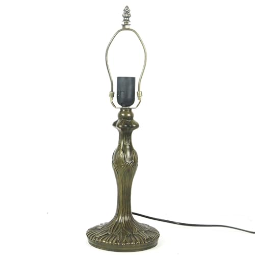 Ersatz-Lampensockel im Tiffany-Stil, Bronze-Finish, Stange aus Legierung für Buntglas-Schirm, Schreibtisch-Lichtständer für Tiffany-Lampen von Generisch