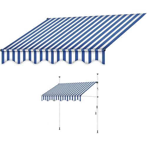 Ersatz-Markise, 3,6 x 3 m, 3 x 2 m, 2,4 x 1,5 m, Sonnenschutz, Abdeckung für einziehbare Markisen, Sonnenschutz, Ersatz-Leinwand für Deck, Balkon, Fenster, Tür, Blau, 2,5 x 2 m Ersatz-Markise, 3,6 x 3 m, 3 x 2 m, 2,4 x 1,5 m, Sonnenschutz, Abdeckung für einziehbare Markisen, Sonnenschutz, Ersatz-Leinwand für Deck, Balkon, Fenster, Tür, Blau, 2,5 x 2 m von Generisch