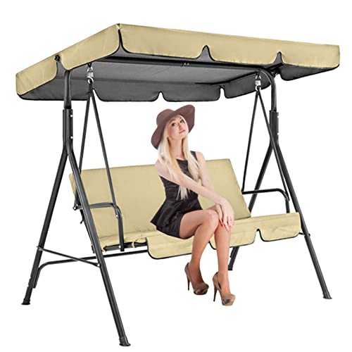Ersatz-Schaukelüberdachung Set für Outdoor-Schaukelstuhl Terrasse & Gartenabdeckung Oberschatten- & Sitzschutz Beige 142 x 120 x 18 cm - Langlebig & witterungsbeständig Ersatz-Schaukelüberdachung Set für Outdoor-Schaukelstuhl Terrasse & Gartenabdeckung Oberschatten- & Sitzschutz Beige 142 x 120 x 18 cm - Langlebig & witterungsbeständig von Generisch