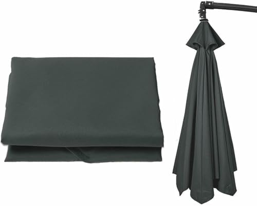 Ersatz-Sonnenschirmdach, wasserdicht, UV30+, Abdeckung für 6/8-Arm-Schirme – Stoff für Standard- und Freischwingerschirme – einfache Installation von Generisch
