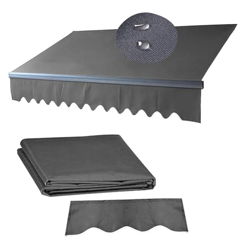 Ersatz-Sonnenschutz, Abdeckung für einziehbare Markisen, 300 g/m², UV- und wasserabweisendes Polyestergewebe, Sonnenschutz, Sonnenschutz, Leinwand, 7 x 2 m, Dunkelgrau Ersatz-Sonnenschutz, Abdeckung für einziehbare Markisen, 300 g/m², UV- und wasserabweisendes Polyestergewebe, Sonnenschutz, Sonnenschutz, Leinwand, 7 x 2 m, Dunkelgrau von Generisch