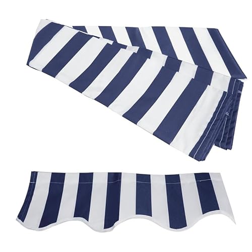 Ersatz-Sonnenschutz für 3 x 1,5 m, 3 x 2 m, 3 x 2,5 m Pergola-Zelte (blau, 3,5 x 3,5 x 3 m), strapazierfähiges Outdoor-Markisenmaterial von Generisch