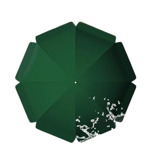 Ersatz-Überdachung für Terrassenschirm, wasserdichter Stoff, passend für 180–300 cm, 8 oder 10 Rippen, Markttischschirmabdeckung (grün, 200 cm) von Generisch