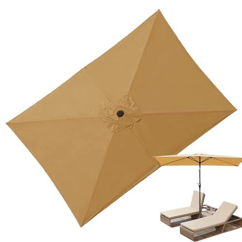 Ersatzdach Für Sonnenschirm,Robuste Polyester Schattenplane Abdeckung - Wasserdichter Ausleger Sonnenschirm Für Rasen Gewächshäuser von Generisch