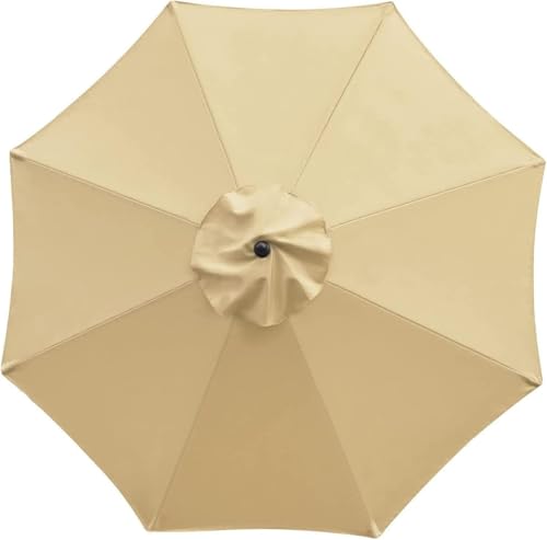 Ersatzdach für 6/8 Rippen Regenschirm Generic Sonnenschutz Abdeckung für Balkon Garten Pool & Strand Langlebiges UV-Schutzgewebe (nur Baldachin) von Generisch