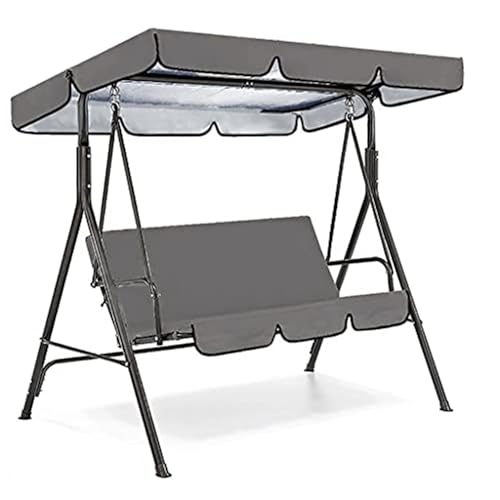 Ersatzdach für Hollywoodschaukel mit 2-3 Sitzen, 164 x 114 cm, Sonnenschutz, Outdoor-Gartenschaukelabdeckung, wetterbeständige Markise, Größe B 195 x 125 x 15 cm Ersatzdach für Hollywoodschaukel mit 2-3 Sitzen, 164 x 114 cm, Sonnenschutz, Outdoor-Gartenschaukelabdeckung, wetterbeständige Markise, Größe B 195 x 125 x 15 cm von Generisch