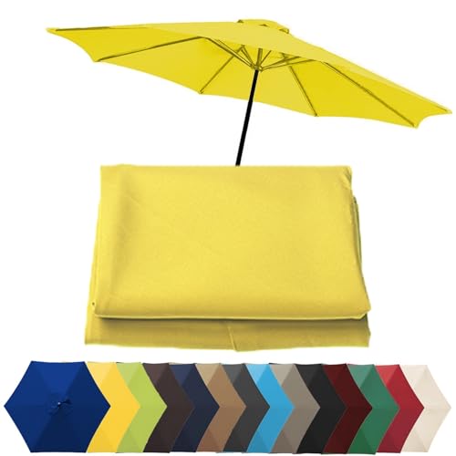 Ersatzdach für Regenschirm, wasserdicht und atmungsaktiv, für 6/8 Rippen, ideal für Terrasse, Strand oder Pool, Stoff-Sonnenschutz von Generisch