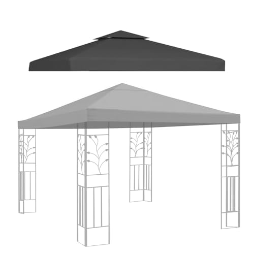 Ersatzdach für Sonnenschirm, Marktschirm, Regenschirm für 3 x 3 m Pavillon, strapazierfähige Stoffabdeckung Ersatzdach für Sonnenschirm, Marktschirm, Regenschirm für 3 x 3 m Pavillon, strapazierfähige Stoffabdeckung von Generisch