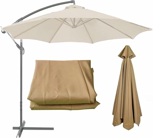 Ersatzdach für Terrassenschirm, freistehende quadratische Abdeckung für 6/8 Rippen-Sonnenschutz, wasserdichtes UV-beständiges Polyester, waschbare Outdoor-Schattenplatte Ersatzdach für Terrassenschirm, freistehende quadratische Abdeckung für 6/8 Rippen-Sonnenschutz, wasserdichtes UV-beständiges Polyester, waschbare Outdoor-Schattenplatte von Generisch