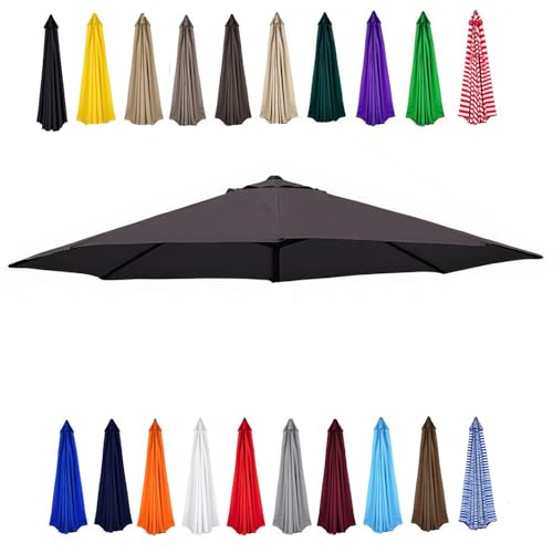 Ersatzdach für Terrassenschirm 200-400cm Wasserdicht & UV-beständig Blau & Weiß 6/8 Rippen Outdoor Abdeckung für Pool & Strand Schatten Ersatzdach für Terrassenschirm 200-400cm Wasserdicht & UV-beständig Blau & Weiß 6/8 Rippen Outdoor Abdeckung für Pool & Strand Schatten von Generisch