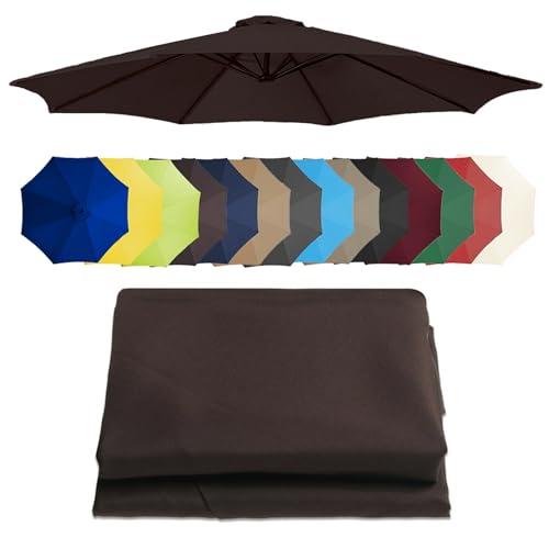 Ersatzdach für versetzte Regenschirme (2–3,5 m) – strapazierfähiger Outdoor-Stoff-Sonnenschutz für Terrasse, Garten, Pool, wetterbeständig, einfach zu installieren von Generisch