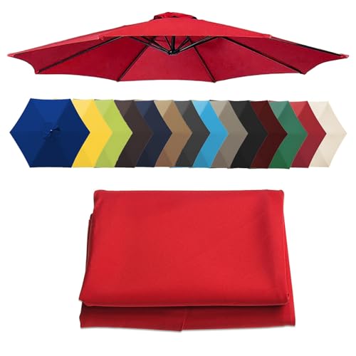 Ersatzdach für versetzte Regenschirme (2–3,5 m) – strapazierfähiger Outdoor-Stoff-Sonnenschutz für Terrasse, Garten, Pool, wetterbeständig, einfach zu installieren von Generisch