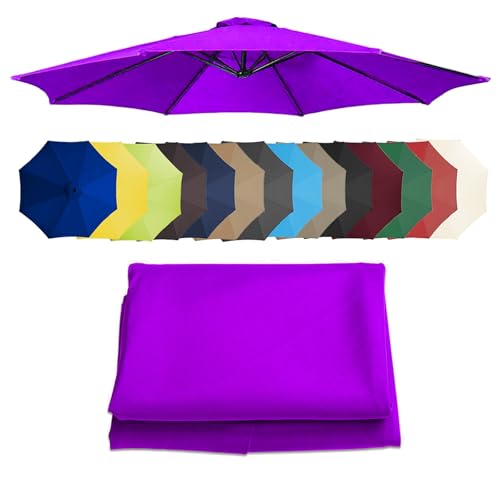 Ersatzdach für versetzte Regenschirme – strapazierfähiger, wetterbeständiger Outdoor-Stoff-Sonnenschutz für Terrasse, Garten, Pool, einfach zu installieren von Generisch
