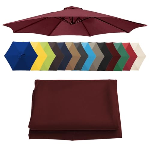 Ersatzdach für versetzte Regenschirme – strapazierfähiger Outdoor-Stoff-Sonnenschutz, witterungsbeständig und einfach zu installieren für Terrasse, Garten, Pool von Generisch