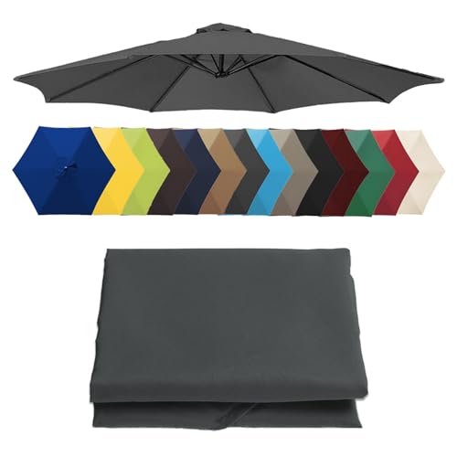 Ersatzdach für versetzte Regenschirme – strapazierfähiger Outdoor-Stoff-Sonnenschutz für Terrasse, Garten, Pool – witterungsbeständig und einfach zu installieren von Generisch