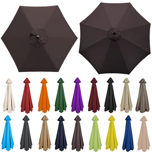 Ersatzdach für versetzten Regenschirm (200–350 cm) – Stoff für Terrasse, Garten, Pool, UV-Schutz, wasserdicht, einfach zu installieren, stilvolle Outdoor-Schattenabdeckung von Generisch