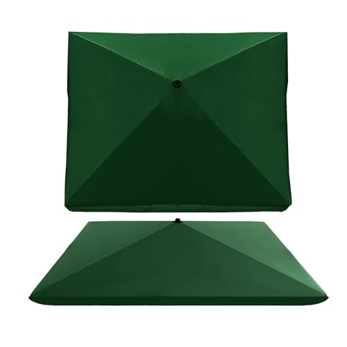 Ersatzdach mit 4 Armen, rechteckiger Terrassenschirm-Abdeckung, Sonnenschutzstoff, UV-beständig & waschbar, Gartenschirm-Ersatzoberteil von Generisch