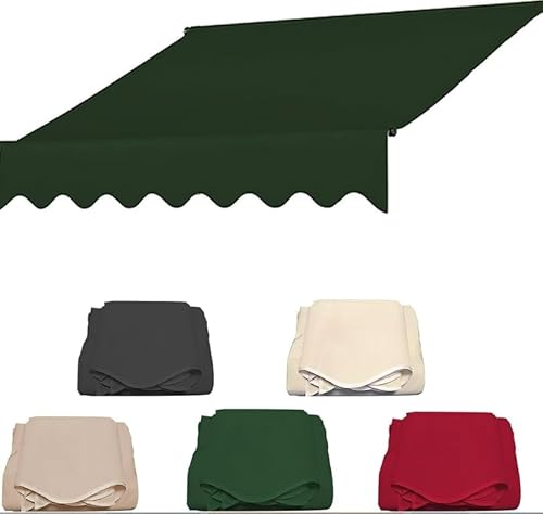 Ersatzstoff Für Einziehbare Klemmmarkise Einstellbarem Markisenstoff Sonnenschutz Garten Sonnenschutz Überdachung 280g 100% Polyester Wasserdicht Leinwand-Grün||3m Ersatzstoff Für Einziehbare Klemmmarkise Einstellbarem Markisenstoff Sonnenschutz Garten Sonnenschutz Überdachung 280g 100% Polyester Wasserdicht Leinwand-Grün||3m von Generisch