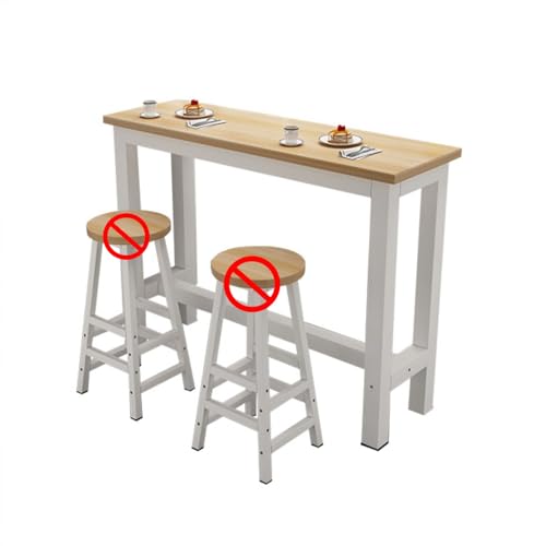 Erweiterbarer Bartisch aus Massivholz mit Live-Edge-Design, perfekt für kleine Räume in Küche und Café, Hocker nicht im Lieferumfang enthalten Erweiterbarer Bartisch aus Massivholz mit Live-Edge-Design, perfekt für kleine Räume in Küche und Café, Hocker nicht im Lieferumfang enthalten von Generisch