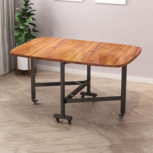 Erweiterbarer Esstisch aus Holz, Schmetterlings-Blatt-Design, platzsparend, Klapptisch mit 6 Universalrollen, vielseitig und mobil für kleine Räume, perfekt für Essen und Veranstaltungen Erweiterbarer Esstisch aus Holz, Schmetterlings-Blatt-Design, platzsparend, Klapptisch mit 6 Universalrollen, vielseitig und mobil für kleine Räume, perfekt für Essen und Veranstaltungen von Generisch