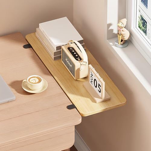 Erweiterbares Schreibtischtablett Wandmontierter Klappschreibtisch Platzsparender Klapptisch für kleine Flächen ideal für den Bürogebrauch ohne Bohren Klemme Kompaktes Tech-Tablett von Generisch