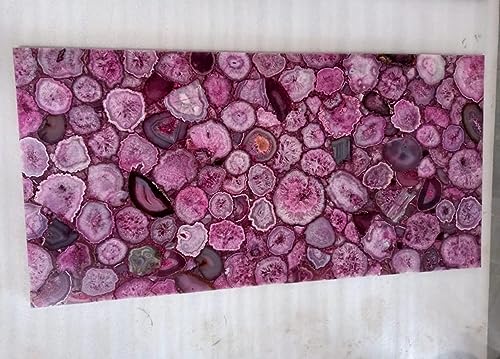 Ess- und Couchtischplatte aus rosa Achat I 76,2 x 152,4 cm Achat Küchenplatte und Wohnzimmertisch mit frecher Optik Ess- und Couchtischplatte aus rosa Achat I 76,2 x 152,4 cm Achat Küchenplatte und Wohnzimmertisch mit frecher Optik von Generisch