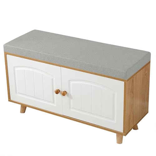 Essbank-Sitzkissen, weiches Bankkissen, rutschfeste Möbelschaukelmatte mit waschbarem Bezug für Terrassenschaukel, Tatami, Sofa-Sitzkissen, Erkerfensterkissen (60 x 40 x 5 cm, Hellgrau) von Generisch