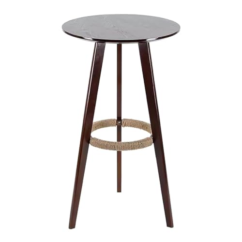 Esstisch aus Holz, rund, Barhöhe, hohe Terrasse, Bistrotisch für Kücheninsel und kleine Räume, rustikaler Restaurant-Stil Esstisch aus Holz, rund, Barhöhe, hohe Terrasse, Bistrotisch für Kücheninsel und kleine Räume, rustikaler Restaurant-Stil von Generisch